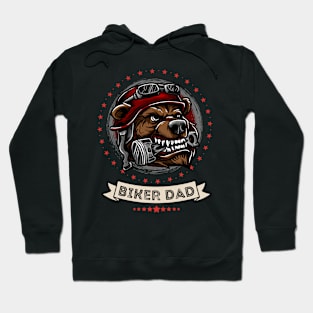 Biker Dad Bear Hoodie